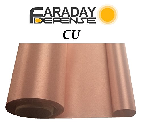 RF RFID Shielding Copper Fabric Roll 43 x 1' Signal Blocking Material -  Nasafes